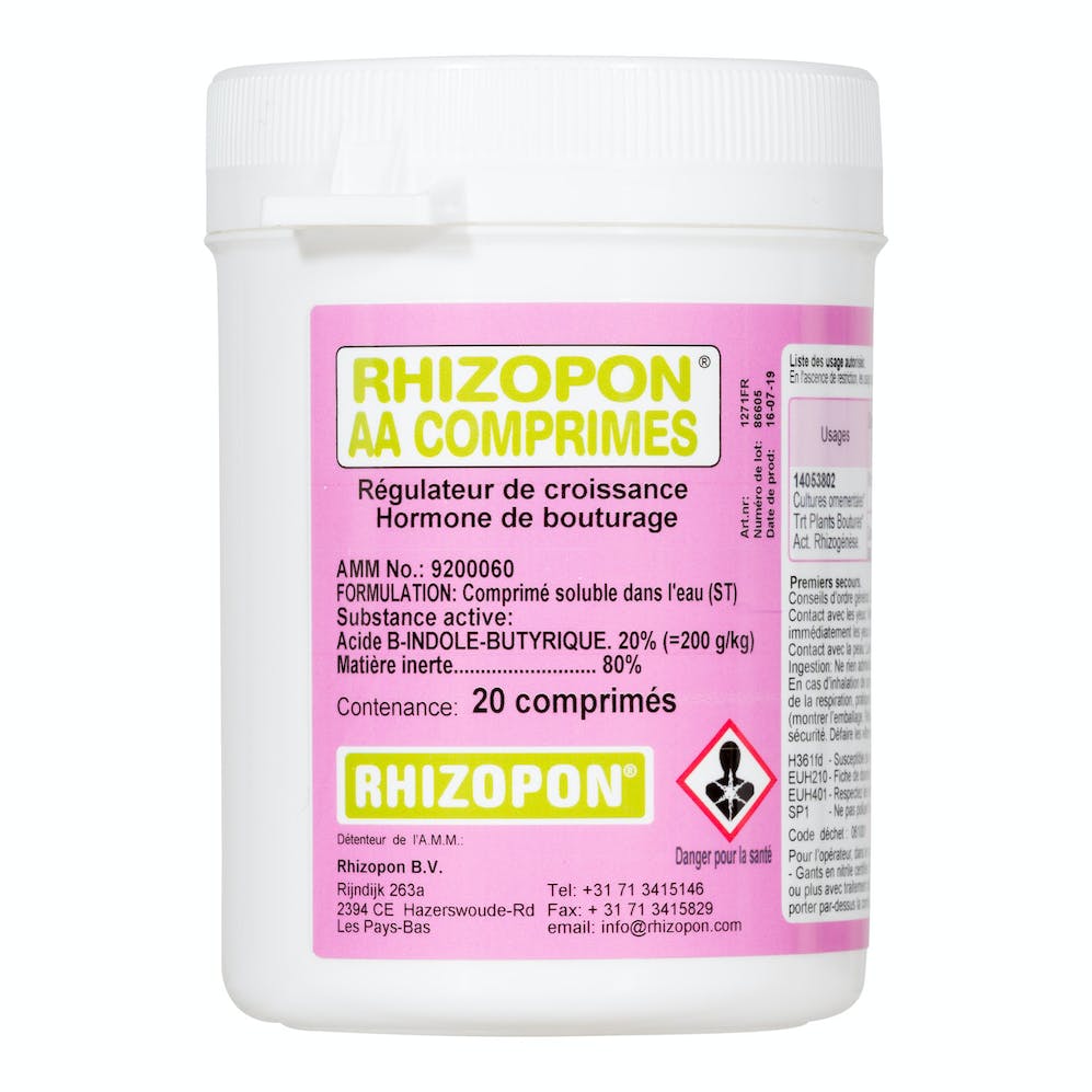 Hormone de bouturage Rhizopon 20 comprimés